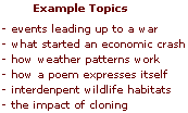Examples of Cause & Effect